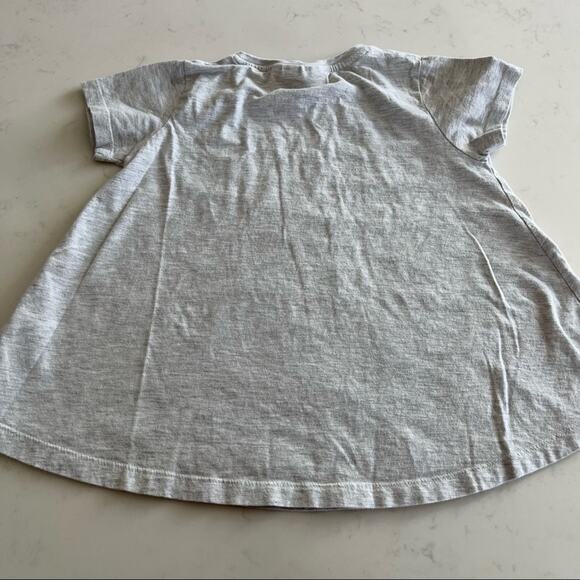Molo Girls Gray Gold Dot Swing T-shirt size 6 - Picture 9 of 9